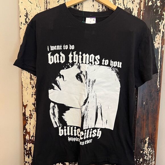 NWOT Billie Eilish I Want To Do Bad Things With You size Medium women’s T-shirt - Picture 1 of 6